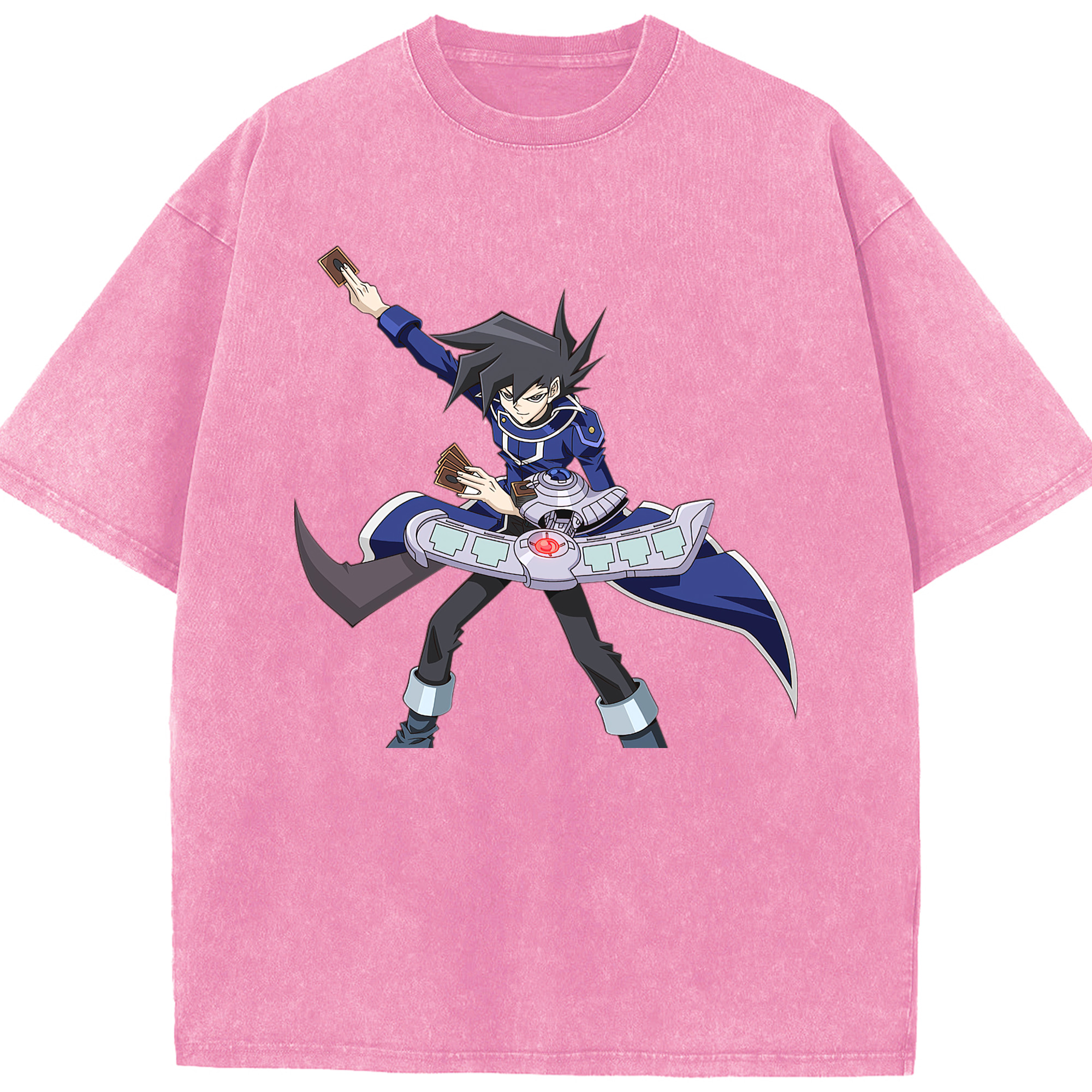（画像用） 遊☆戯☆王 Yu-Gi-Oh! 綿100% ヴィンテージ風 半袖Tシャツ（フロントプリント）